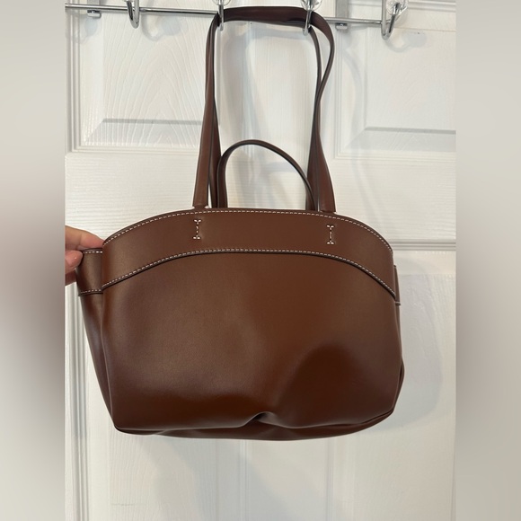 Zara Brown Tote Bag - Picture 1 of 6